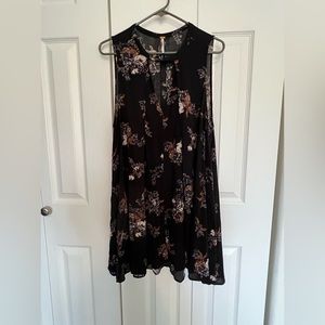 Free people, tunic dress, floral, print size medium